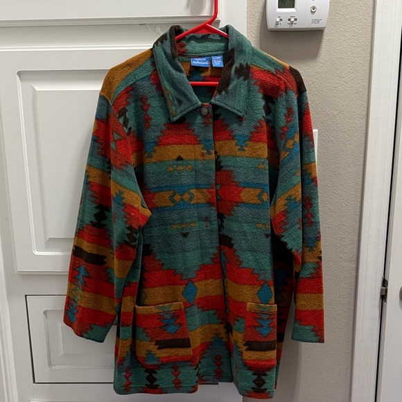 Natural Reflections Multicolor Patterned Cape - Picture 1 of 4